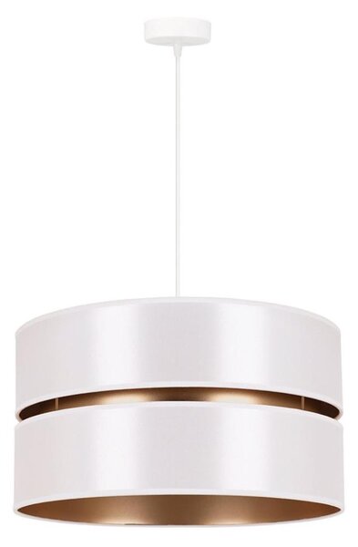 Duolla - Lampadario a sospensione con filo DUO 1xE27/15W/230V diametro 40 cm bianco/oro