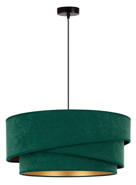 Duolla - Lampadario a sospensione con filo KOBO 1xE27/15W/230V diametro 45 cm verde/oro