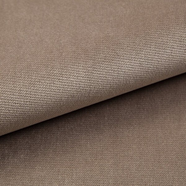 Letto matrimoniale imbottito marrone chiaro con contenitore e rete inclusi 160x200 cm Solvo – Maison de Rêve