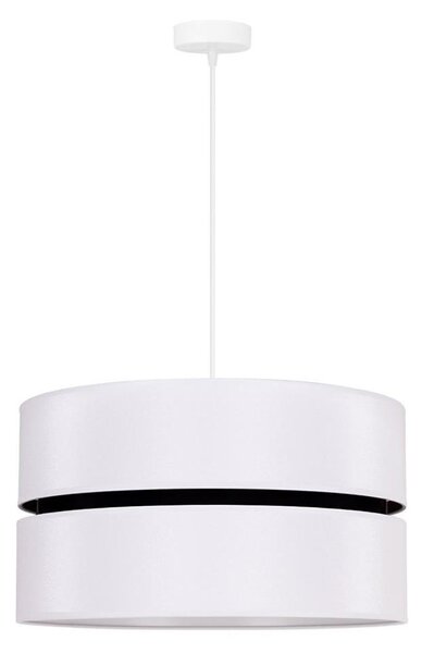 Duolla - Lampadario a sospensione con filo DUO 1xE27/15W/230V diametro 40 cm bianco/nero