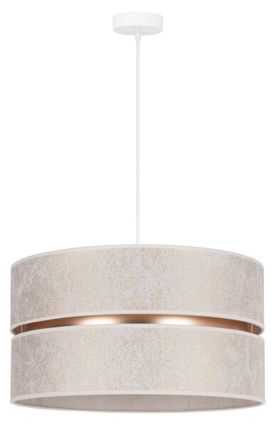 Duolla - Lampadario a sospensione con filo DUO 1xE27/15W/230V diametro 40 cm bianco/oro