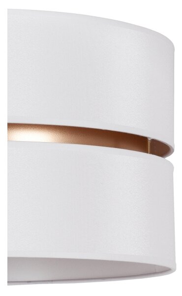 Duolla - Lampadario a sospensione con filo DUO 1xE27/15W/230V diametro 40 cm bianco/oro