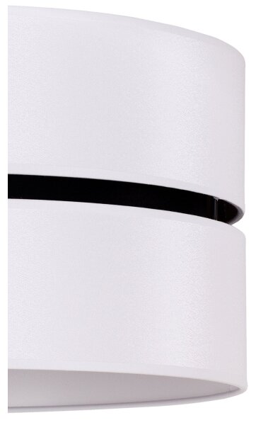 Duolla - Lampadario a sospensione con filo DUO 1xE27/15W/230V diametro 40 cm bianco/nero