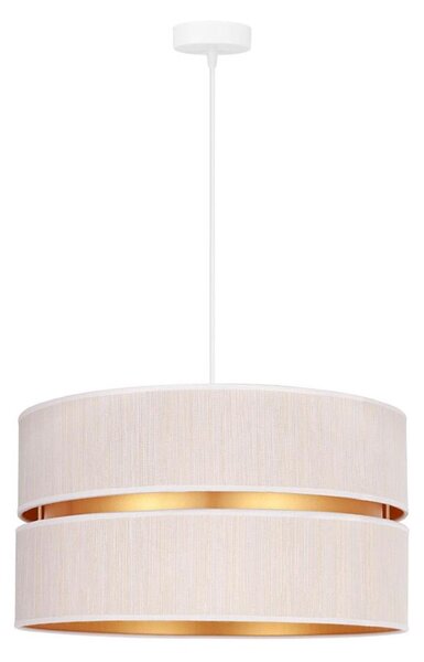 Duolla - Lampadario a sospensione con filo DUO 1xE27/15W/230V diametro 40 cm color crema/oro