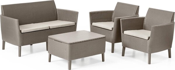 KETER 253221 Set da esterno 4 posti Salemo - Cappuccino