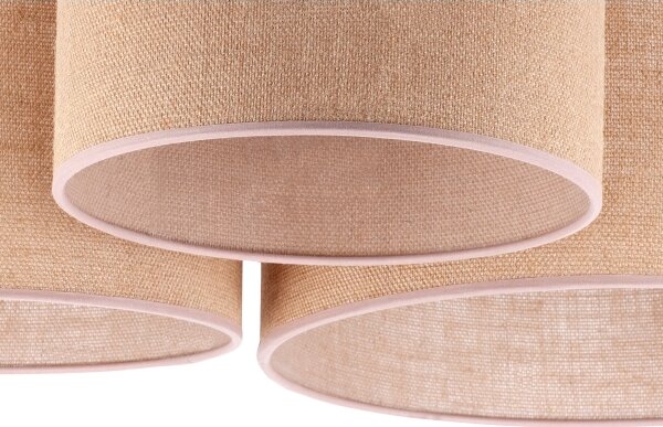 Duolla - Plafoniera ROLLER TRIO 3xE27/60W/230V beige