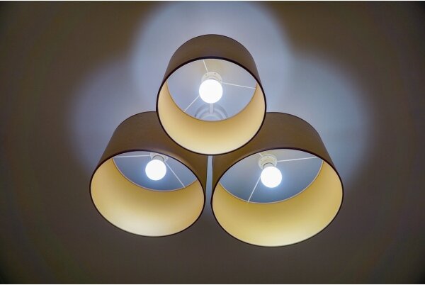 Duolla - Plafoniera ROLLER TRIO 3xE27/60W/230V marrone