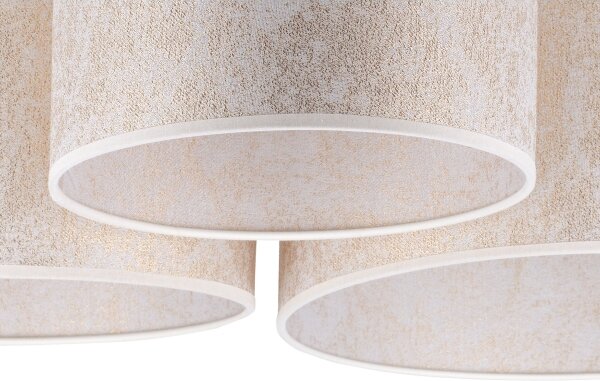 Duolla - Plafoniera ROLLER TRIO 3xE27/60W/230V bianco/oro