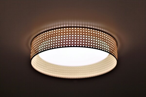 Duolla - Plafoniera LED ROLLER LED/24W/230V diametro 45 cm rattan