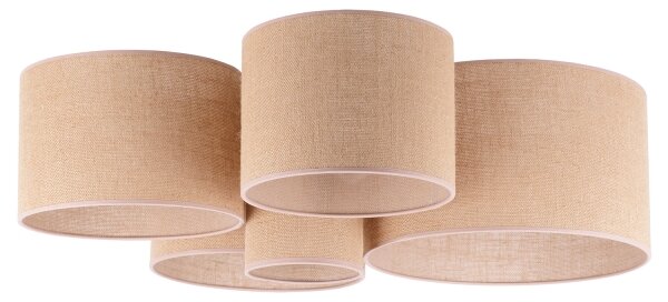 Duolla - Plafoniera ROLLER PENTO 5xE27/60W/230V beige