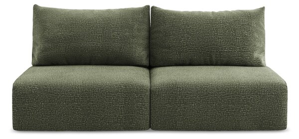 Divano verde allungabile/con contenitore 216 cm Kalena – Makamii