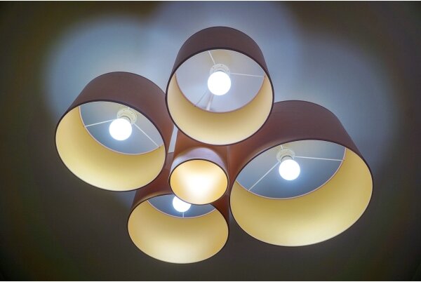 Duolla - Plafoniera ROLLER PENTO 5xE27/60W/230V rosa