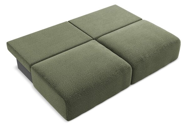 Divano verde allungabile/con contenitore 216 cm Kalena – Makamii