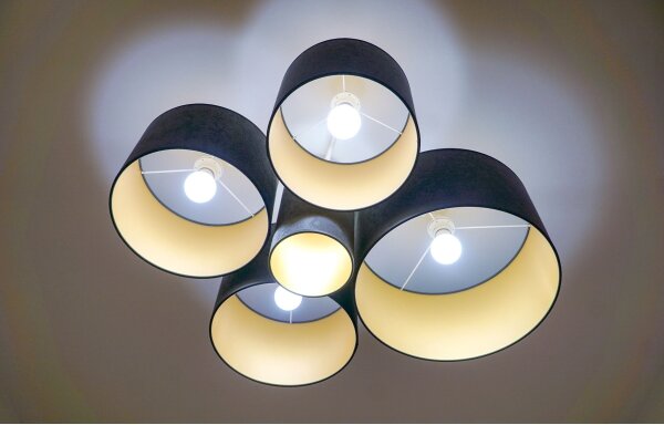 Duolla - Plafoniera ROLLER PENTO 5xE27/60W/230V antracite