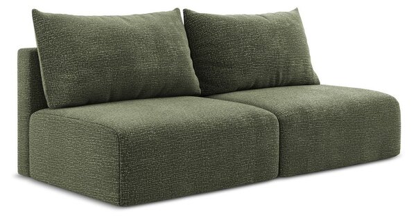 Divano verde allungabile/con contenitore 216 cm Kalena – Makamii