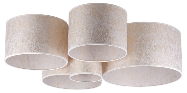 Duolla - Plafoniera ROLLER PENTO 5xE27/60W/230V oro