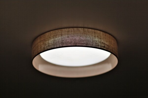Duolla - Plafoniera LED ROLLER LED/24W/230V diametro 45 cm marrone chiaro