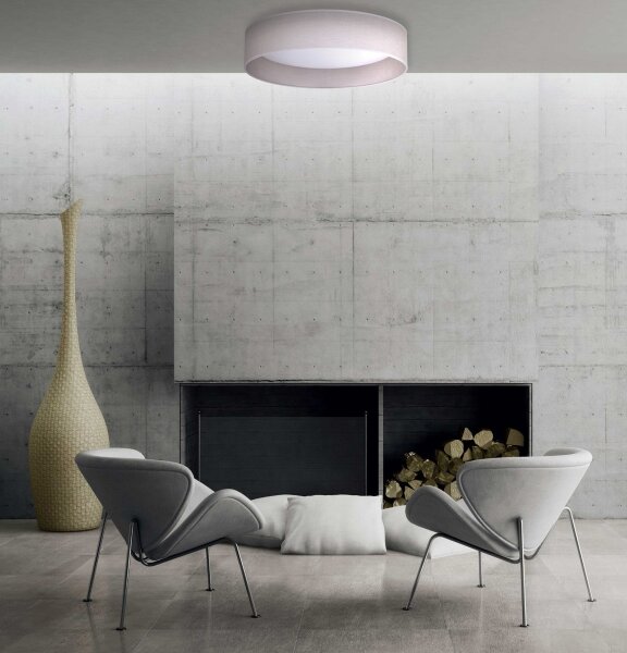 Duolla - Plafoniera LED ROLLER LED/24W/230V diametro 45 cm grigio chiaro