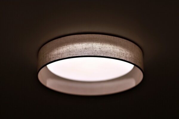 Duolla - Plafoniera LED ROLLER LED/24W/230V diametro 45 cm grigio chiaro