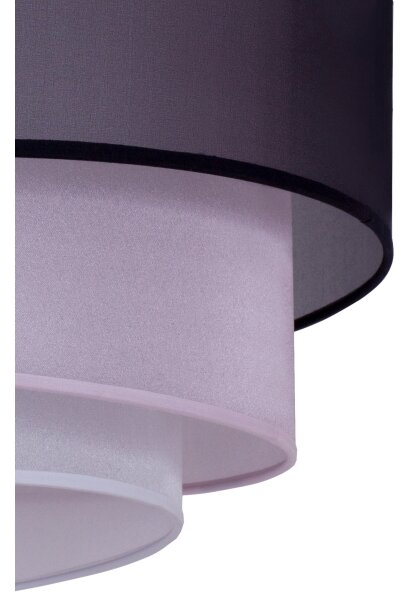 Duolla - Plafoniera TRIO 1xE27/15W/230V diametro 45 cm nero/rosa/argento