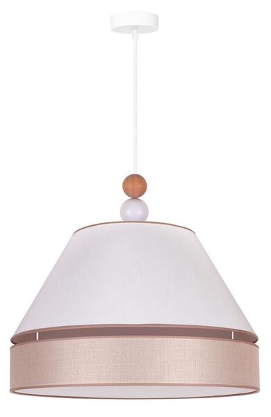 Duolla - Lampadario a sospensione con filo AVIGNON 1xE27/15W/230V diametro 50 cm bianco/beige