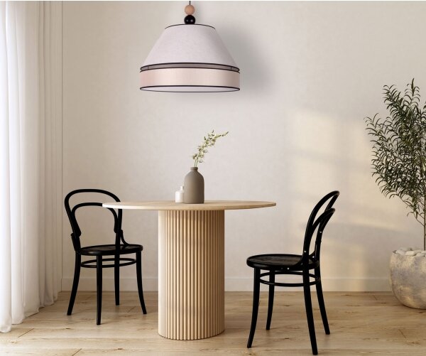 Duolla - Lampadario a sospensione con filo AVIGNON 1xE27/15W/230V diametro 50 cm beige
