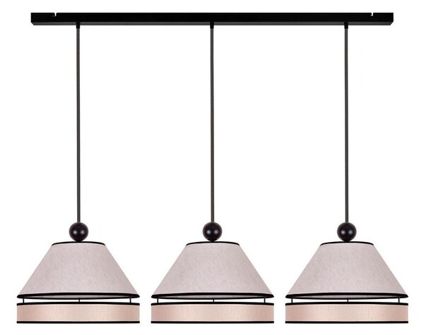 Duolla - Lampadario a sospensione con filo AVIGNON 3xE27/15W/230V beige