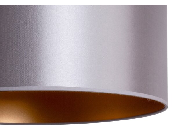 Duolla - Lampadario a sospensione con filo CANNES 1xE27/15W/230V diametro 50 cm argento/rame