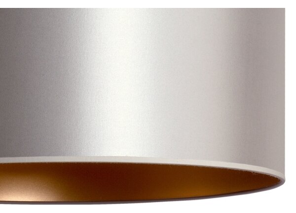 Duolla - Lampadario a sospensione con filo CANNES 1xE27/15W/230V diametro 50 cm argento/rame