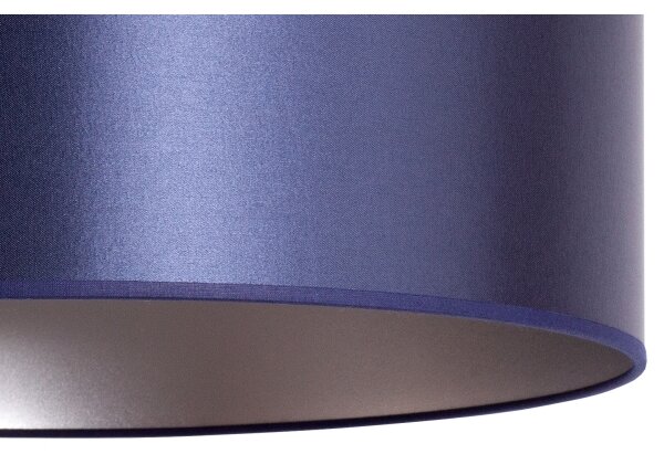 Duolla - Lampadario a sospensione con filo CANNES 1xE27/15W/230V diametro 50 cm blu/argento