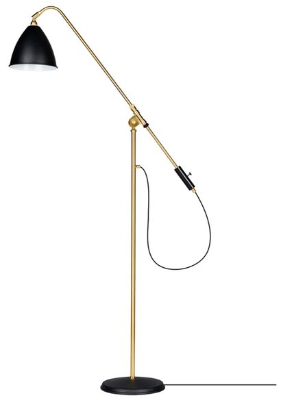 Lampada da terra GUBI, Dorato / Ottone, Soggiorno, Metallo