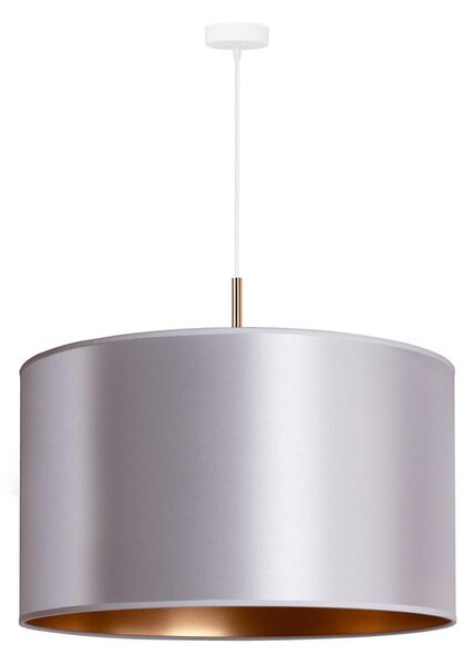 Duolla - Lampadario a sospensione con filo CANNES 1xE27/15W/230V diametro 50 cm argento/rame