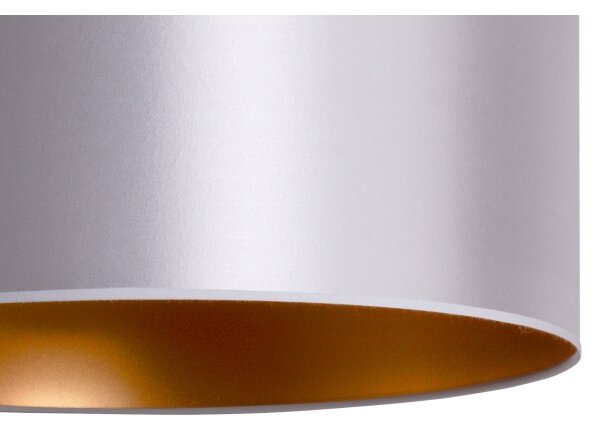 Duolla - Lampadario a sospensione con filo CANNES 1xE27/15W/230V diametro 50 cm argento/rame