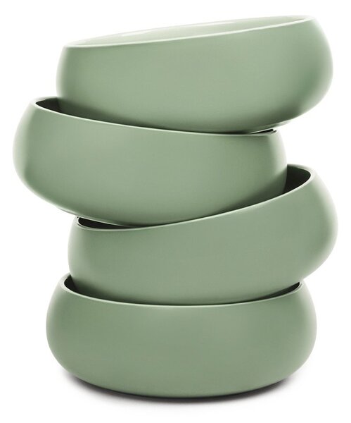 Ciotoline in set per zuppe e minestre/per ramen verdi in gres 4 pz 1 l Aura Vira – Bonami Selection
