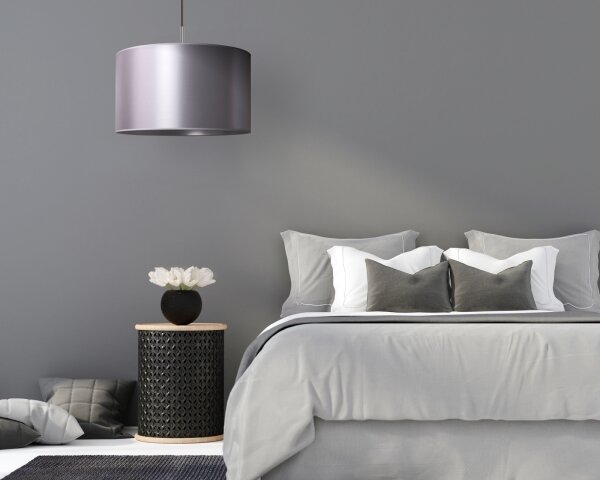 Duolla - Lampadario a sospensione con filo CANNES 1xE27/15W/230V diametro 50 cm argento