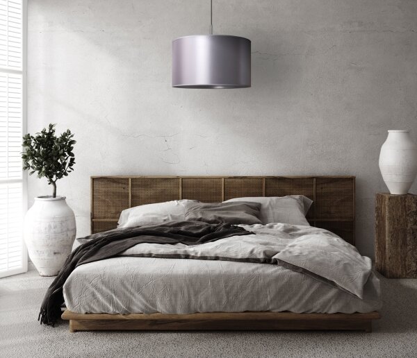 Duolla - Lampadario a sospensione con filo CANNES 1xE27/15W/230V diametro 45 cm argento