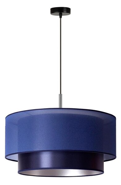 Duolla - Lampadario a sospensione con filo NANTES 1xE27/15W/230V diametro 45 cm blu/argento