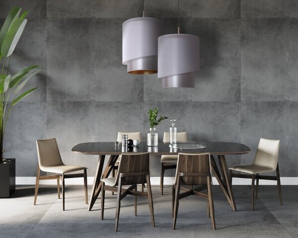 Duolla - Lampadario a sospensione con filo PARIGI 1xE27/15W/230V diametro 40 cm argento/oro