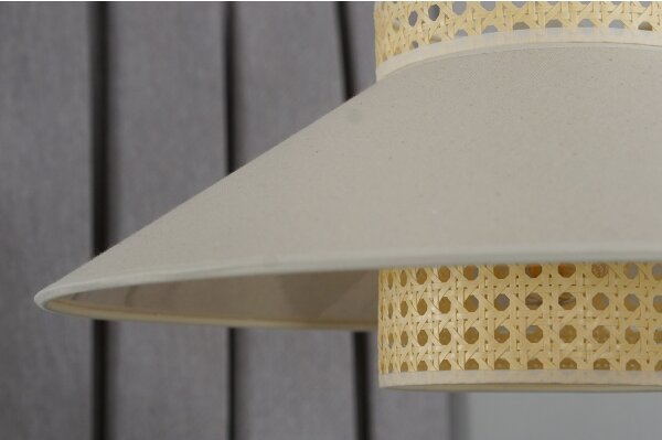 Duolla - Lampadario a sospensione con filo RIO RATTAN 1xE27/15W/230V diametro 45 cm beige/rattan