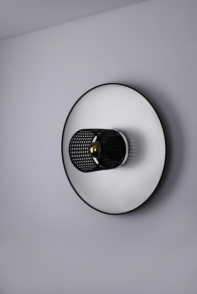 Duolla - Applique TOKYO RATTAN 1xE27/15W/230V diametro 50 cm argento/nero