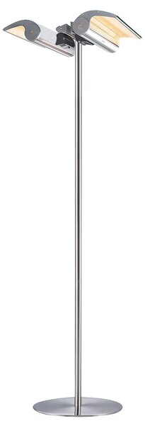 Stufa Infrarossi da Terra Palpebra Doppia 4000 Riscaldatore Riflettente Da Terra Su Piantana 60x60xh 218 cm - peso 21,5 kg 4000 W Timer 1 a 13 ore con telecomando