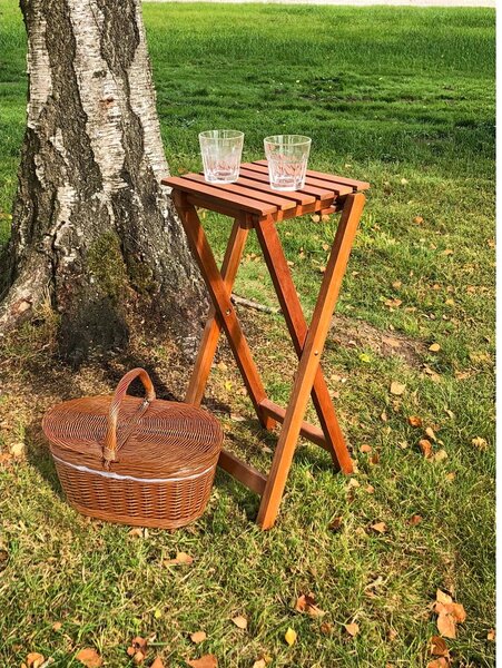 Tavolino da giardino in eucalipto massiccio 27x29 cm Yakima – Garden Pleasure