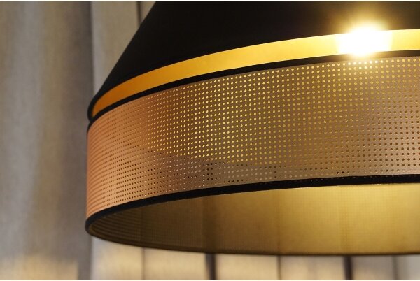 Duolla - Lampadario a plafone COPPER SHINY 1xE27/15W/230V diametro 60 cm nero/rame