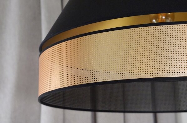 Duolla - Lampadario a plafone COPPER SHINY 1xE27/15W/230V diametro 60 cm nero/rame