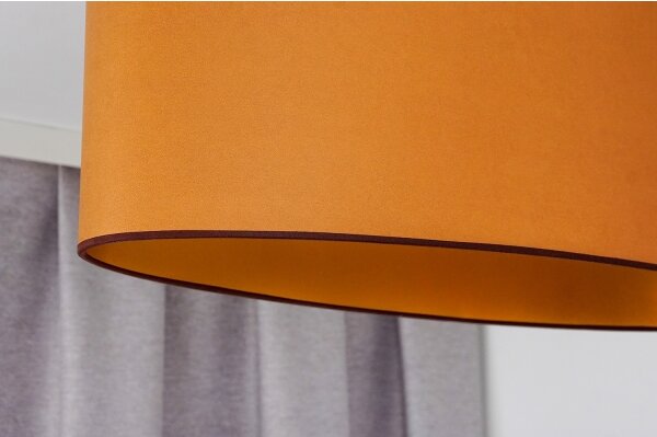 Duolla - Lampadario a plafone OVAL VEGAN 2xE27/15W/230V marrone