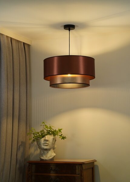 Duolla - Lampadario a sospensione con filo COPPER SHINY 1xE27/15W/230V diametro 45 cm rame