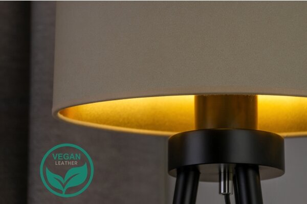 Duolla - Lampada da tavolo OVAL VEGAN 1xE27/15W/230V diametro 30 cm color crema