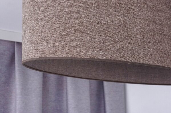Duolla - Lampadario a sospensione con filo OVAL 2xE27/15W/230V marrone