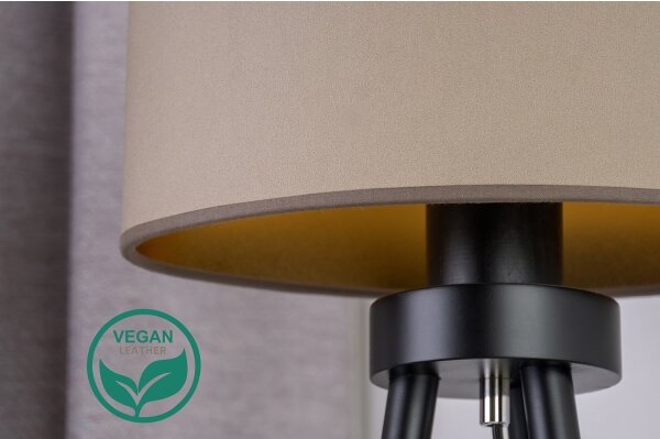 Duolla - Lampada da tavolo OVAL VEGAN 1xE27/15W/230V diametro 30 cm beige