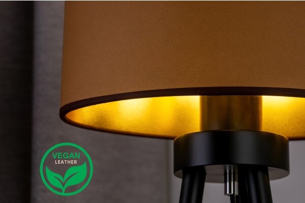 Duolla - Lampada da tavolo OVAL VEGAN 1xE27/15W/230V diametro 30 cm marrone